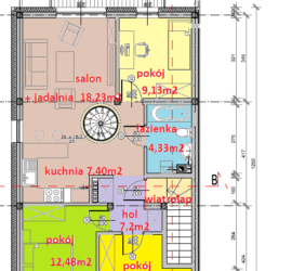 seg A piętro - Tyczyn Osiedle Kościuszki Tyczyn szeregówki - mieszkania w szeregówkach